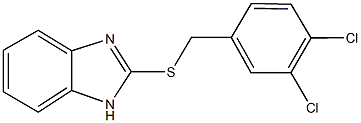 2-[(3,4-dichlorobenzyl)sulfanyl]-1H-benzimidazole 구조식 이미지