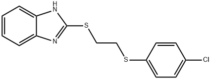 2-({2-[(4-chlorophenyl)sulfanyl]ethyl}sulfanyl)-1H-benzimidazole Structure