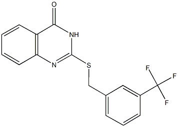 2-{[3-(trifluoromethyl)benzyl]sulfanyl}-4(3H)-quinazolinone Structure