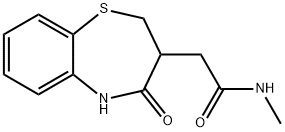 N-methyl-2-(4-oxo-2,3,4,5-tetrahydro-1,5-benzothiazepin-3-yl)acetamide 구조식 이미지