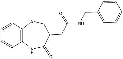 N-benzyl-2-(4-oxo-2,3,4,5-tetrahydro-1,5-benzothiazepin-3-yl)acetamide Structure