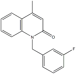 1-(3-fluorobenzyl)-4-methyl-2(1H)-quinolinone Structure