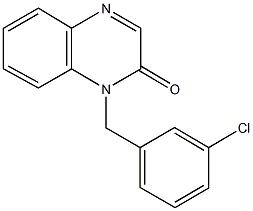 1-(3-chlorobenzyl)-2(1H)-quinoxalinone Structure
