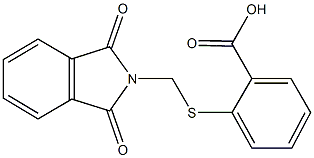 2-{[(1,3-dioxo-1,3-dihydro-2H-isoindol-2-yl)methyl]sulfanyl}benzoic acid 구조식 이미지