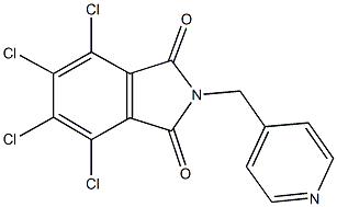 4,5,6,7-tetrachloro-2-(4-pyridinylmethyl)-1H-isoindole-1,3(2H)-dione 구조식 이미지