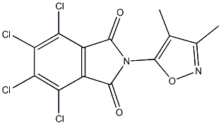 4,5,6,7-tetrachloro-2-(3,4-dimethyl-5-isoxazolyl)-1H-isoindole-1,3(2H)-dione Structure