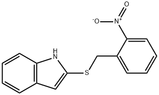 2-({2-nitrobenzyl}sulfanyl)-1H-indole 구조식 이미지