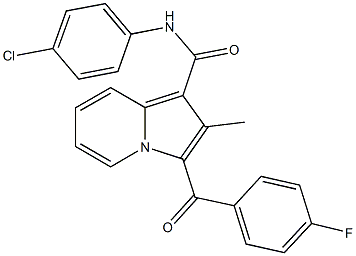 N-(4-chlorophenyl)-3-(4-fluorobenzoyl)-2-methyl-1-indolizinecarboxamide Structure