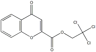 2,2,2-trichloroethyl 4-oxo-4H-chromene-2-carboxylate Structure