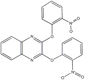 2,3-bis{2-nitrophenoxy}quinoxaline 구조식 이미지