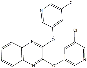 2,3-bis[(5-chloro-3-pyridinyl)oxy]quinoxaline Structure