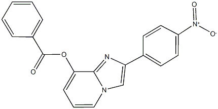 2-{4-nitrophenyl}imidazo[1,2-a]pyridin-8-yl benzoate 구조식 이미지