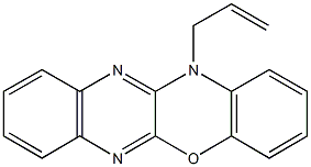 12-allyl-12H-quinoxalino[2,3-b][1,4]benzoxazine 구조식 이미지