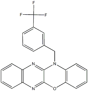 12-[3-(trifluoromethyl)benzyl]-12H-quinoxalino[2,3-b][1,4]benzoxazine Structure