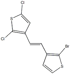 3-[2-(2-bromo-3-thienyl)vinyl]-2,5-dichlorothiophene Structure