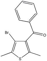 (4-bromo-2,5-dimethyl-3-thienyl)(phenyl)methanone Structure