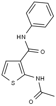 2-(acetylamino)-N-phenyl-3-thiophenecarboxamide Structure