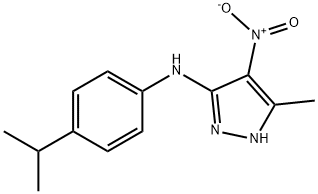 4-nitro-5-(4-isopropylanilino)-3-methyl-1H-pyrazole Structure