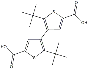 5,5'-ditert-butyl-4,4'-bithiophene-2,2'-dicarboxylic acid Structure