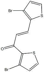 1,3-bis(3-bromo-2-thienyl)-2-propen-1-one Structure