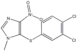 5-[(3,4-dichlorophenyl)sulfanyl]-4-nitro-1-methyl-1H-imidazole 구조식 이미지