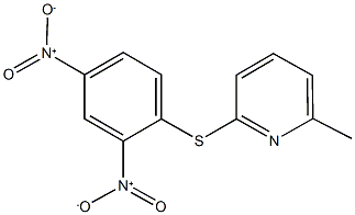 2-({2,4-bisnitrophenyl}sulfanyl)-6-methylpyridine Structure