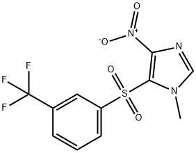 4-nitro-1-methyl-5-{[3-(trifluoromethyl)phenyl]sulfonyl}-1H-imidazole Structure