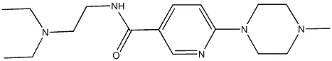 N-[2-(diethylamino)ethyl]-6-(4-methyl-1-piperazinyl)nicotinamide 구조식 이미지