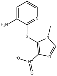 3-amino-2-({4-nitro-1-methyl-1H-imidazol-5-yl}sulfanyl)pyridine Structure