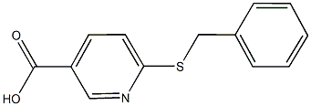 6-(benzylsulfanyl)nicotinic acid 구조식 이미지