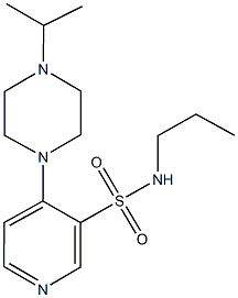 4-(4-isopropyl-1-piperazinyl)-N-propyl-3-pyridinesulfonamide Structure