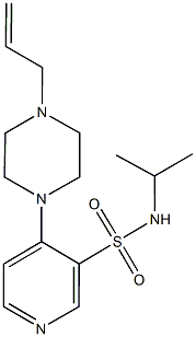 4-(4-allyl-1-piperazinyl)-N-isopropyl-3-pyridinesulfonamide 구조식 이미지