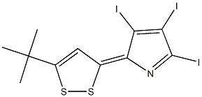 2-(5-tert-butyl-3H-1,2-dithiol-3-ylidene)-3,4,5-triiodo-2H-pyrrole Structure