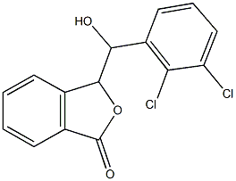 3-[(2,3-dichlorophenyl)(hydroxy)methyl]-2-benzofuran-1(3H)-one 구조식 이미지