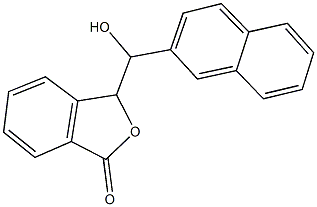 3-[hydroxy(2-naphthyl)methyl]-2-benzofuran-1(3H)-one Structure