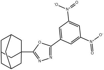 2-(1-adamantyl)-5-{3,5-bisnitrophenyl}-1,3,4-oxadiazole Structure