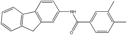 N-(9H-fluoren-2-yl)-3,4-dimethylbenzamide Structure