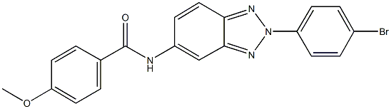 N-[2-(4-bromophenyl)-2H-1,2,3-benzotriazol-5-yl]-4-methoxybenzamide 구조식 이미지