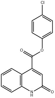 4-chlorophenyl 2-hydroxy-4-quinolinecarboxylate Structure