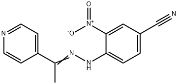 3-nitro-4-{2-[1-(4-pyridinyl)ethylidene]hydrazino}benzonitrile Structure