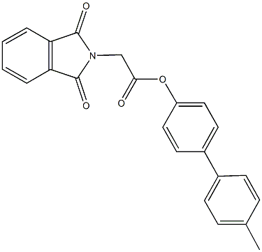 4'-methyl[1,1'-biphenyl]-4-yl (1,3-dioxo-1,3-dihydro-2H-isoindol-2-yl)acetate Structure