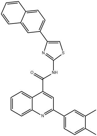 2-(3,4-dimethylphenyl)-N-[4-(2-naphthyl)-1,3-thiazol-2-yl]-4-quinolinecarboxamide 구조식 이미지