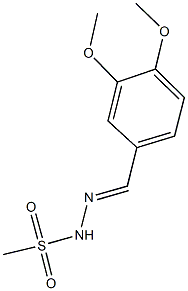 N'-(3,4-dimethoxybenzylidene)methanesulfonohydrazide Structure