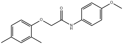 2-(2,4-dimethylphenoxy)-N-(4-methoxyphenyl)acetamide 구조식 이미지