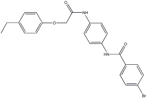 4-bromo-N-(4-{[(4-ethylphenoxy)acetyl]amino}phenyl)benzamide Structure