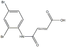 4-(2,4-dibromoanilino)-4-oxo-2-butenoic acid 구조식 이미지