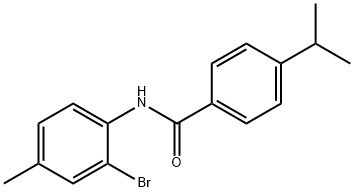 N-(2-bromo-4-methylphenyl)-4-isopropylbenzamide 구조식 이미지