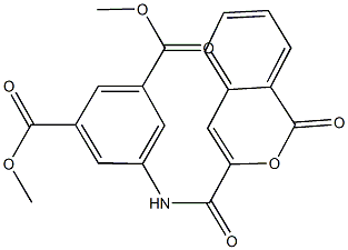 dimethyl 5-{[(1-oxo-1H-isochromen-3-yl)carbonyl]amino}isophthalate Structure