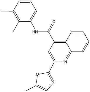 N-(2,3-dimethylphenyl)-2-(5-methyl-2-furyl)-4-quinolinecarboxamide 구조식 이미지