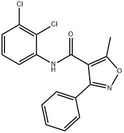 N-(2,3-dichlorophenyl)-5-methyl-3-phenyl-4-isoxazolecarboxamide 구조식 이미지